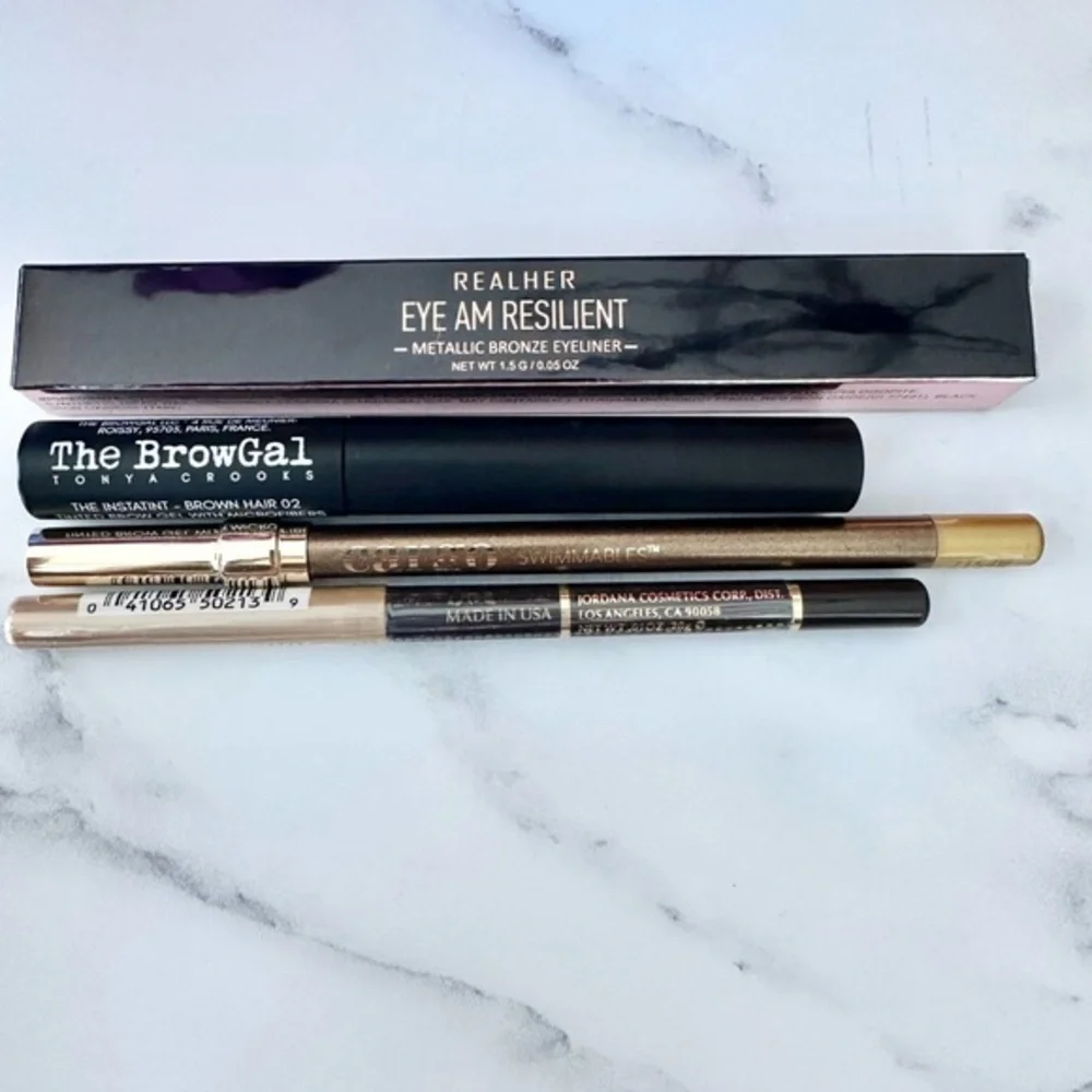 Eye Makeup 4 Product Bundle - Brown Colors - RealHer, Cargo, Brow Gal & Jordana